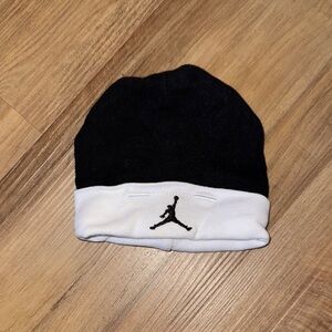 Jordan Kids Black and White Beanie